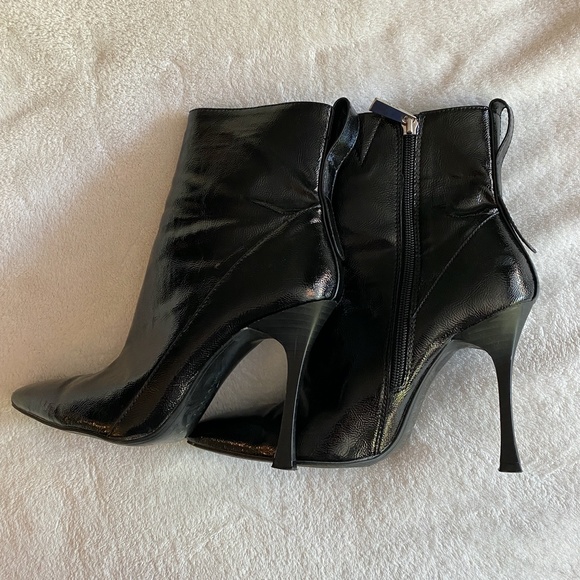 Zara Shoes - Zara Patent Black High Heel Boots sz 38 / 7.5 US